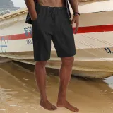 Men's Beach Casual Summer Stretch Drawstring Loose Pocket Shorts