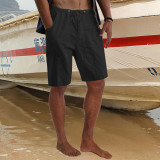 Men's Beach Casual Summer Stretch Drawstring Loose Pocket Shorts