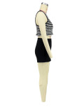 Striped Shorts Tank Top Set Summer Sexy Casual Two-Piece Set for Women