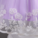 Girls dress lace lace wedding Mesh Skirt children's princess dress