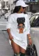 Women's Streetwear Print Hoodies Dress