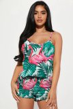 Women Casual Print Tank Top And Shorts Two-Piece Set