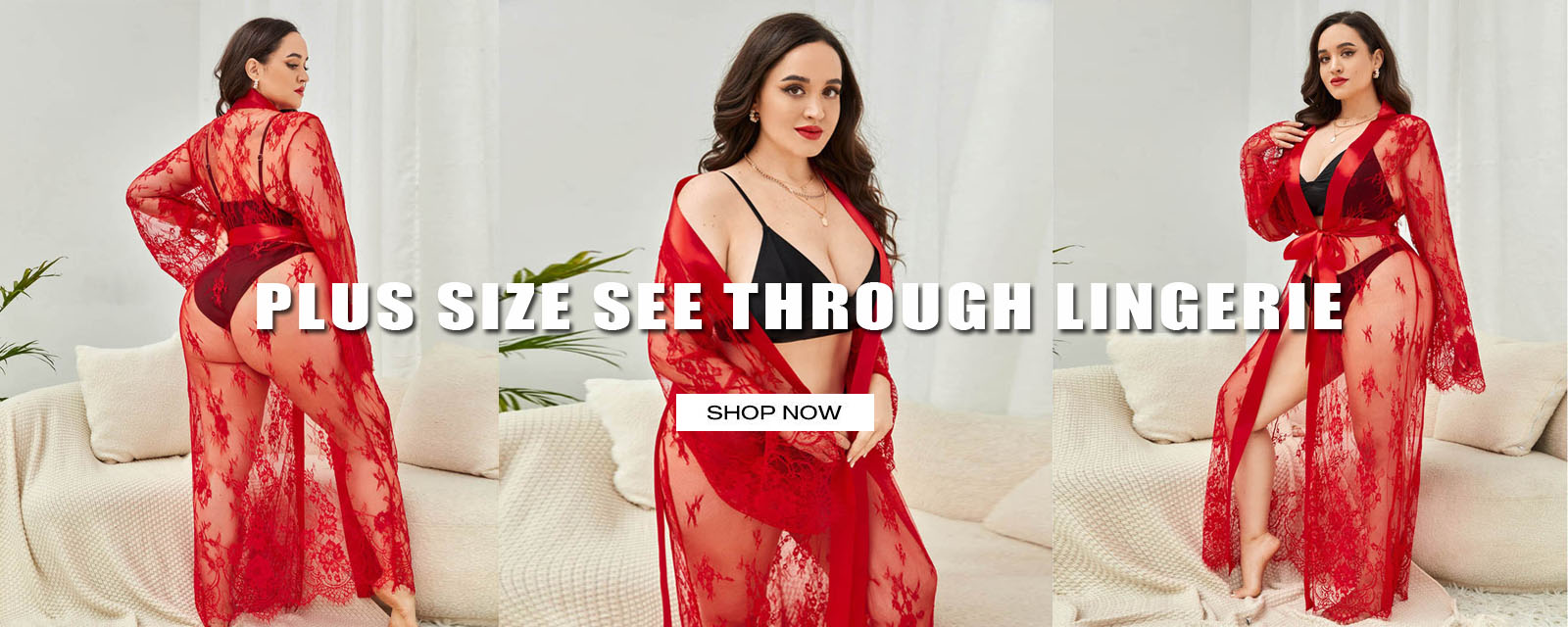 plus size see through lingerie
