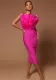 Fashion Dress Strapless Feather Chic Bandage Dress Women