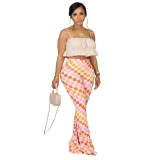 Summer Women's Bodycon Floral Sexy Bell Bottom Pants