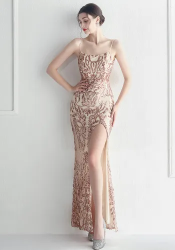 sequins plus Plus Size Formal Party Evening Dress