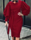 Casual Chic Career Slim Bodycon Professional Office OL Long Dress
