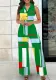 Women Printed Sleeveless V-Neck Elegant Jumpsuit