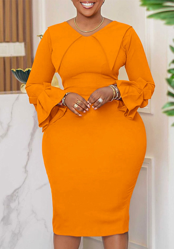 Plus Size Women African Bodycon Dress