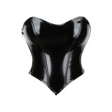 Trägerloses Damen-Shapewear-Oberteil mit seitlichem Reißverschluss in Übergröße