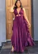 Women Sexy Backless Ruffled Slip Dress