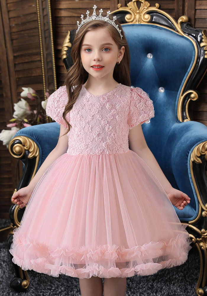 Wholesale Girls' oneyearold dress princess dress flower girl short