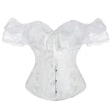 Strapless jacquard lace court shaper top