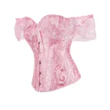Strapless jacquard lace court shaper top