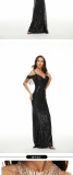 Women Sequined Formal Party Mermaid Evening Dress
