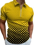 Men's Turndown Collar Casual Short Sleeve T-Shirt