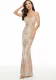 Women Sequined Formal Party Mermaid Evening Dress