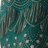 Women Vintage Formal Party Elegant Sequin Embroidery Evening Dress