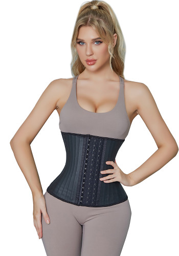 latex sports abdominal belt smooth latex fitness belt 29 steel bone corset