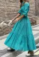 Spring Ladies Casual Chic Long Sleeve Printed Shirt Dress