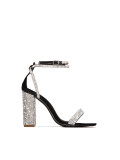 Rhinestone high-heeled Ankle Strap outdoor fashion sexy high-heeled sandals heels