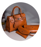 Autumn and winter crocodile pattern handbag fashion trend cross-body bag large capacity Three-Piece bag