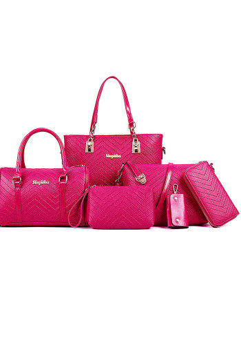 Kadın çantası moda trendy kabartmalı altı parçalı çanta tek omuz Messenger çanta kadın çantası