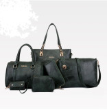 Autumn and winter fashion trend six-piece bag Patchwork one-shoulder Messenger handbag