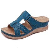 Women Summer Retro Wedge Platform Sandals and Slippers
