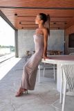 Women's Dress Halter Sleeveless Low Back Solid Color High Waist Sexy Chic Dress