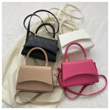 Simple Casual Trendy Bag Women Summer Trend Solid Color One Shoulder Portable Messenger Bag Small Square Bag
