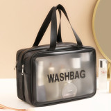 Dry and wet separation cosmetic bag multi-functional portable travel wash bag large capacity waterproof skin care product storage bag