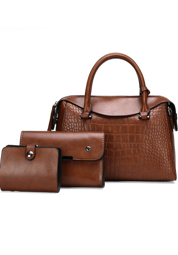 Damentasche, Retro-Mode, dreiteilige Handtasche mit Reißverschluss, einzelne Schulter-Diagonaltasche