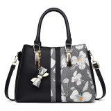 Women's Bag Style Printing Middle-aged Mom Bag Large Capacity Handbag Fashion Shoulder Bag