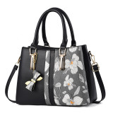 Women's Bag Style Printing Middle-aged Mom Bag Large Capacity Handbag Fashion Shoulder Bag