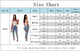 Women's Spring Summer Casual Ripped Pearl Embellished Slim Fit Denim Pants