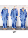 Casual Solid Color Muslim Abaya African Ladies Plus Size Dress