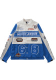 American retro detachable jacket unisex vintage loose racing suit jacket
