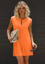 Plus Size Women's Fashion Casual Button Down Jumpsuit