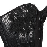 Summer knitting flower decoration luxury See-Through sexy mesh breathable Bodycon corset
