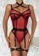 High Stretch Mesh Tight Fitting See-Through Sexy Lingerie