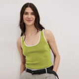 Spring And Summer Women's Clothing Color Contrast Reversible All-Match Vest Tops