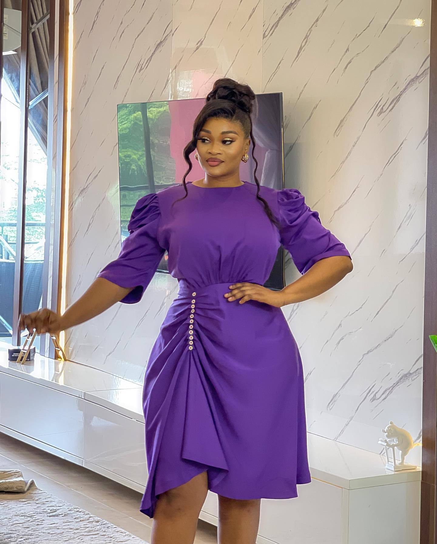 womens purple dresses