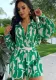 Loose Printed Long Shirt Casual Women's Shorts Set Summer Two-Piece Set