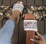 Slippers Women's Summer Outdoor Wear Flat Flip Flop Chic All-Match Shoes