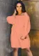 Summer Ladies Off Shoulder Fashion Loose Solid Color Jumpsuit