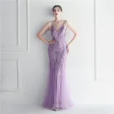 Plus Size Women Sequined Formal Party Maxi Evening Dress