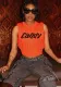 Summer Women's Fashion Letter Round Neck Street Hipster Sleeveless Knitting Top