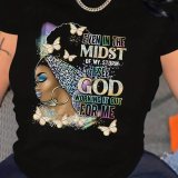 Summer Africa Plus Size Sexy Women's Trendy Printed Loose T-Shirt