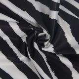 Sexy zebra print bootcut two-piece trouser suit